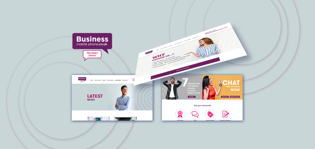 Business Mobile website page designs